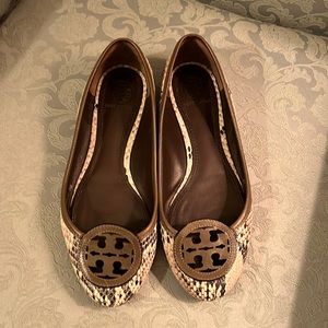 Tory Burch snakeskin flats